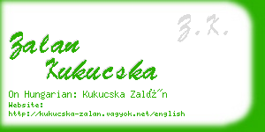 zalan kukucska business card